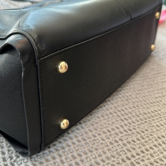 Lo & Sons Seville Prima Tote 13" Black/Gold/Grey - Picture 9 of 16